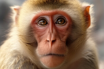 Japanese monkey facing you