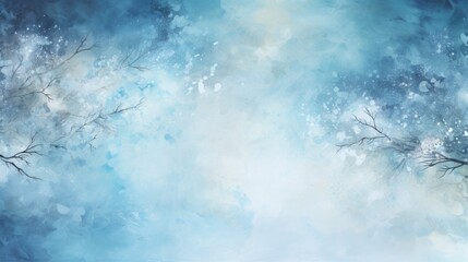 Abstract winter background. Seasons. Cool, blue tones.
