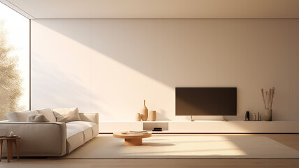 A minimalist living room