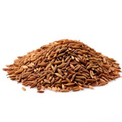 Cumin seeds isolated on white background