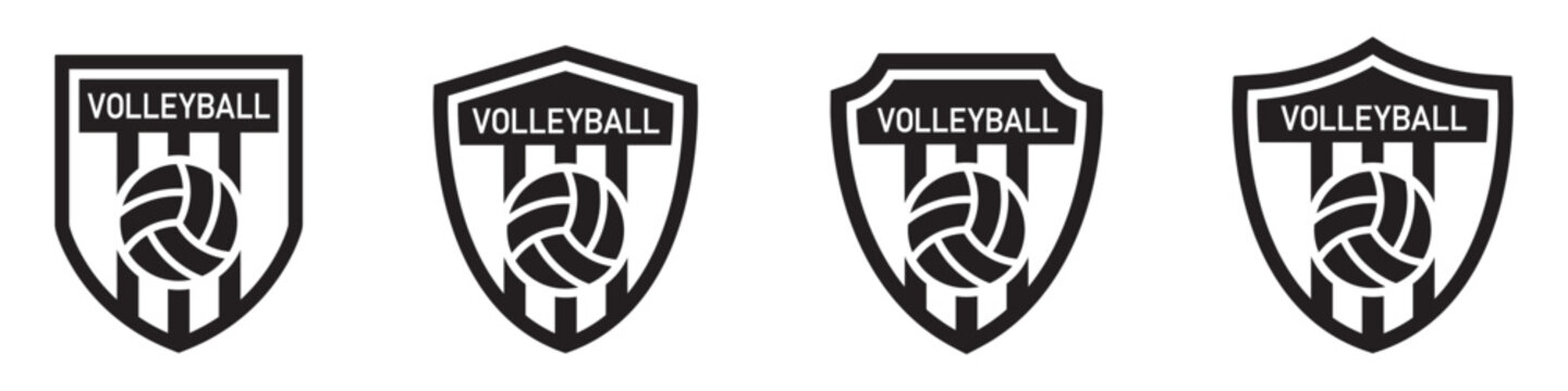 Volleyball logo icon, vector illustration