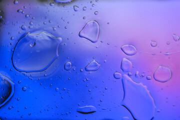 water drops on glass