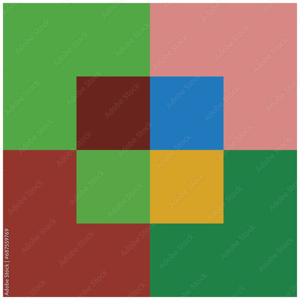 Poster abstract background with squares, rectangles, rhombus and crosses. vector illustration. design eleme