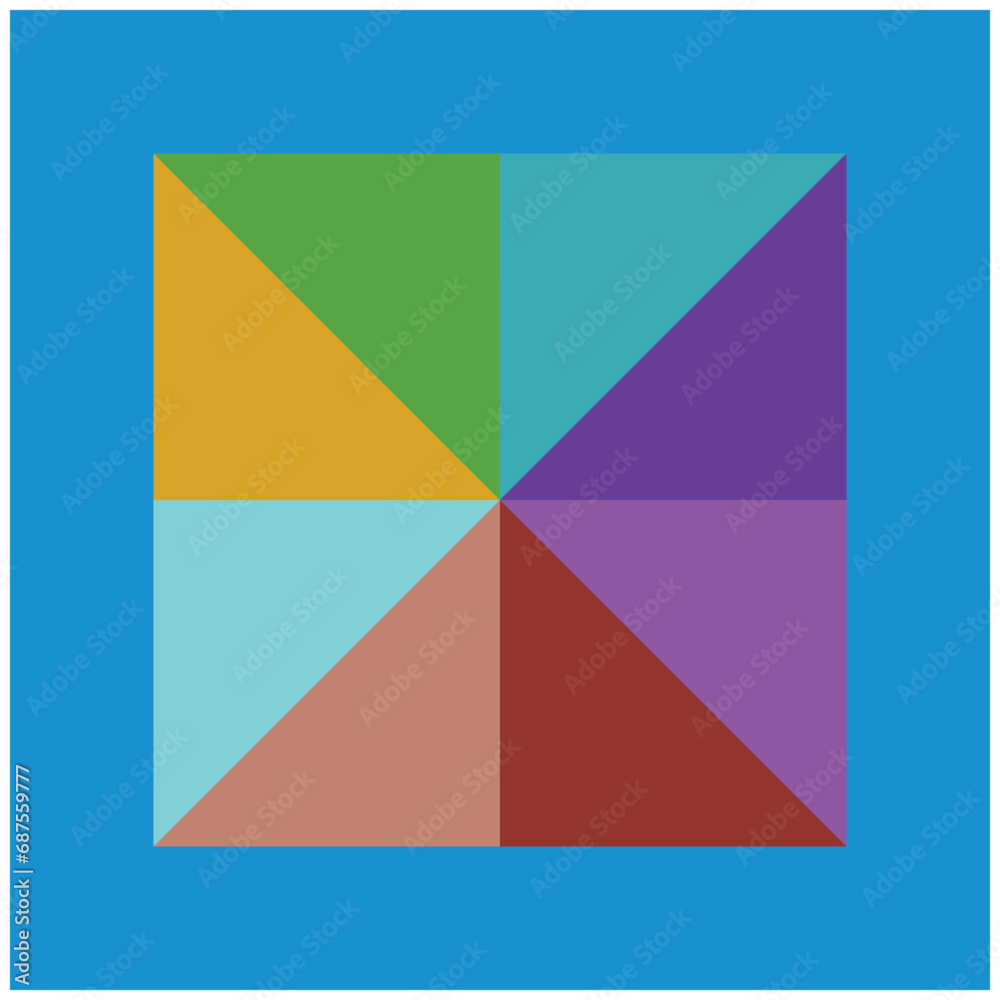 Poster abstract background with squares, rectangles, rhombus and crosses. vector illustration. design eleme