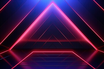 Naklejka premium Party Pulse Abstract Neon Waves Fantastic Fusion Neon Lightscape,Neon Dance Floor Background