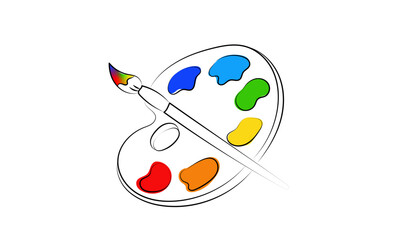 paint artist day color palette artistic illustration