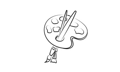 paint artist day color palette artistic illustration