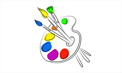 paint artist day color palette artistic illustration