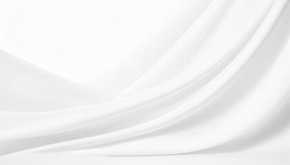 Abstract white background with gentle, flowing waves