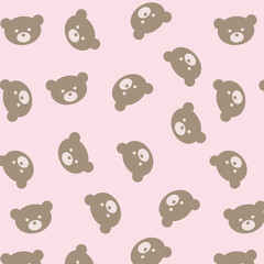 seamless background pattern with teddy bears