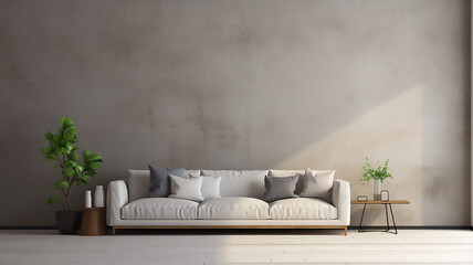 A minimalist living room 