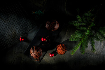 Hommade Muffin Moody Food Fotografie zu Weihnachten