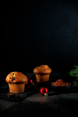Hommade Muffin Moody Food Fotografie zu Weihnachten