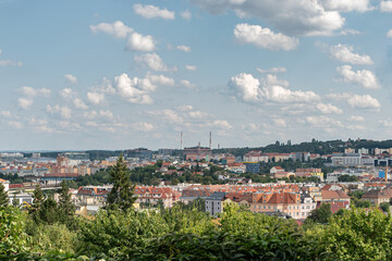 Fototapeta na wymiar Prague 8 city district panorama view