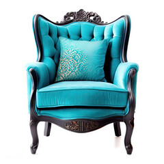 Accent chair turquoiseblue