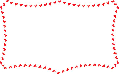 Red Heart frame Square shape vintage frames retro badges vector love frames cute decoration background borders valentine wedding celebration romantic greeting card label frames banners