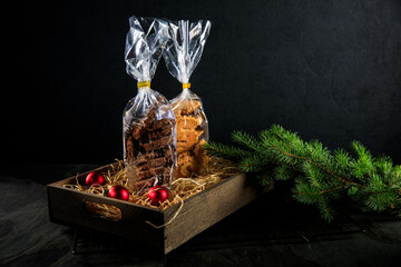 Butter Spritzgebäck mit Puderzucker