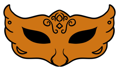 Carnival mask vector icon 