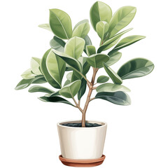 houseplant element trees leaves.designed for digital use decoration, website, page and general digital work