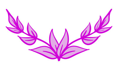 laurel wreath isolated on white