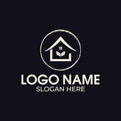 Tiny home logo design vector