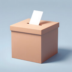 Ballot box with voting card