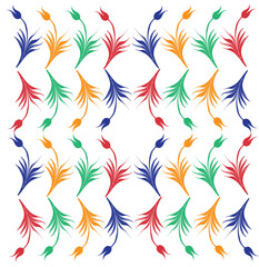 marbling art red tulip drawing pattern	