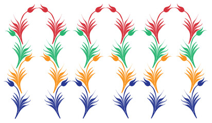 marbling art red tulip drawing pattern	