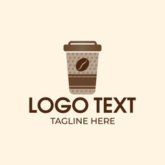 Coffee cup logo design vector