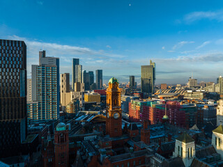 Fototapeta na wymiar Clocktower and Downtown Manchester 9