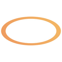 Obraz premium Abstract orange gradient circle frame on transparent background