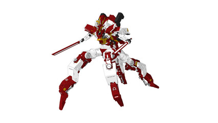 Custom Quadruped Mobile Suit Mech Military Vehicle 