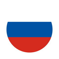 Russian flag on transparent background