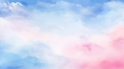 Obraz na płótnie Canvas Abstract cloud watercolor paint brush background