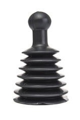 Rubber wc plunger close up isolated on white background