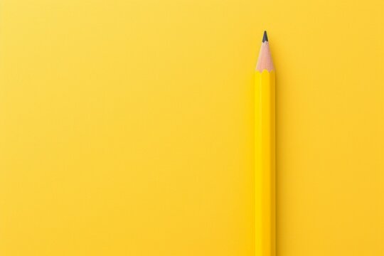 Pencil and pencils on colour background in box