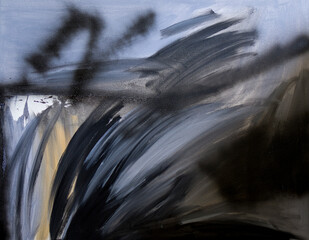 Abstract contemporary art in grey, black and beige for prints, wall art, packaging etc.  multimedia abstract background