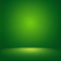Use the background of an abstract blurred empty green gradient studio well.