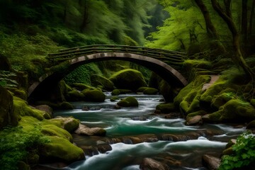 The bridge is a symbol of connection and endurance, - obrazy, fototapety, plakaty