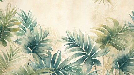 Modern colorful tropical leaves pattern.