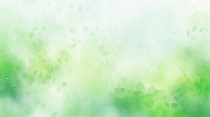 Abstract blurred light watercolor fresh green eco background.