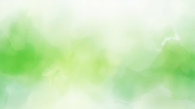 Abstract blurred light watercolor fresh green eco background.