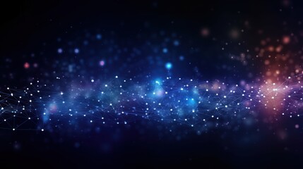 Fototapeta premium Futuristic Digital Innovation Concept Show Particle Abstract Background