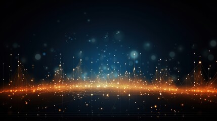 Fototapeta premium Futuristic Digital Innovation Concept Show Particle Abstract Background