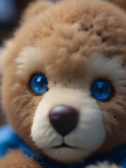 teddy bear with hidden camera eyes