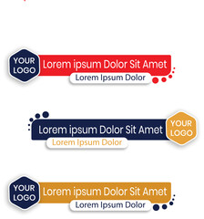 lower third Related tagset banners and lower thirds for news channel with three color and sport channels 
