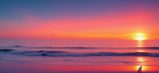 Fototapeta premium sunset over the sea
