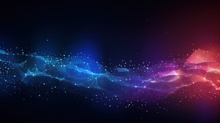 Obraz premium Modern IT Technology Show Evolving Particle Abstract Background