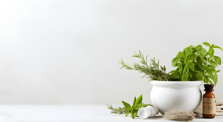 Fototapeta premium snowdrops in a pot on a wooden table
