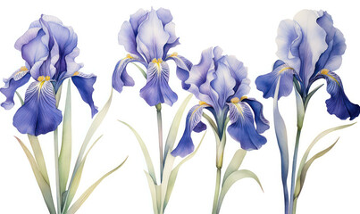 Background blooming summer blossom plant botanical flowers flora floral iris watercolor spring nature purple
